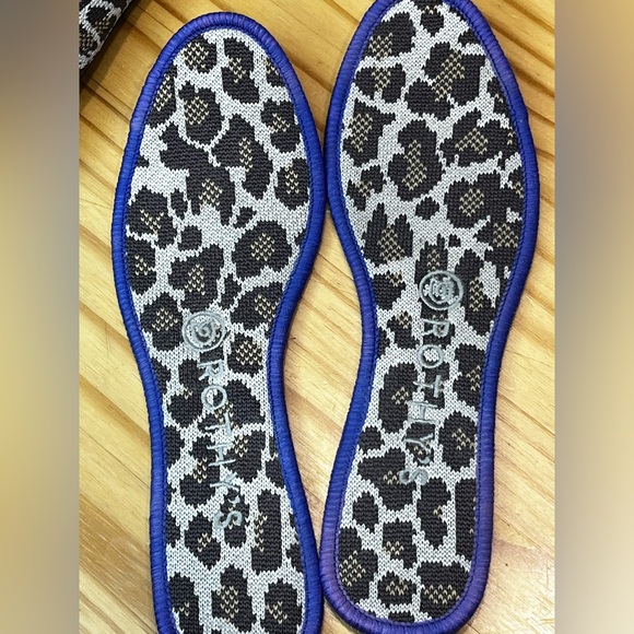 ROTHYS The Loafer Mocha Spot Flats Animal Print Leopard Cheetah Shoes 7 - Picture 3 of 5